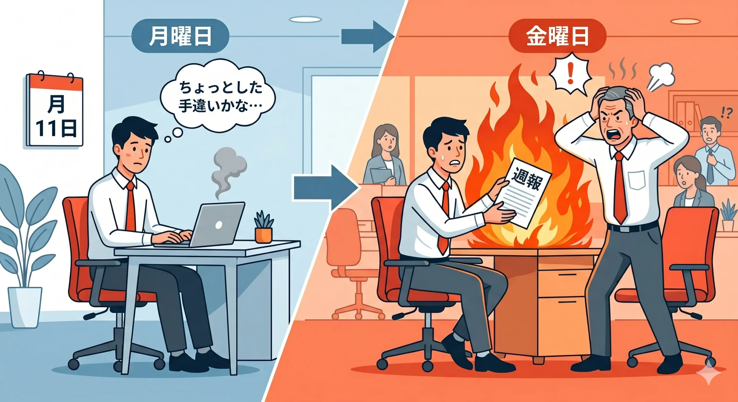 日報 週報 違い1