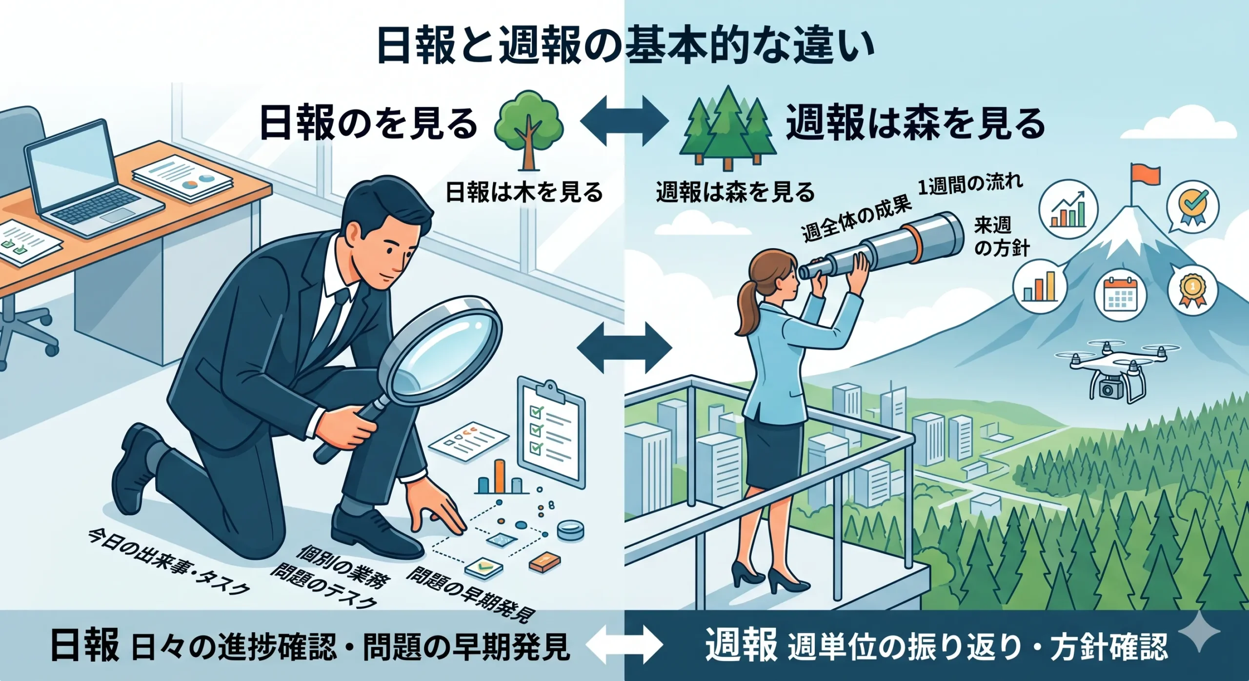 日報 週報 違い2