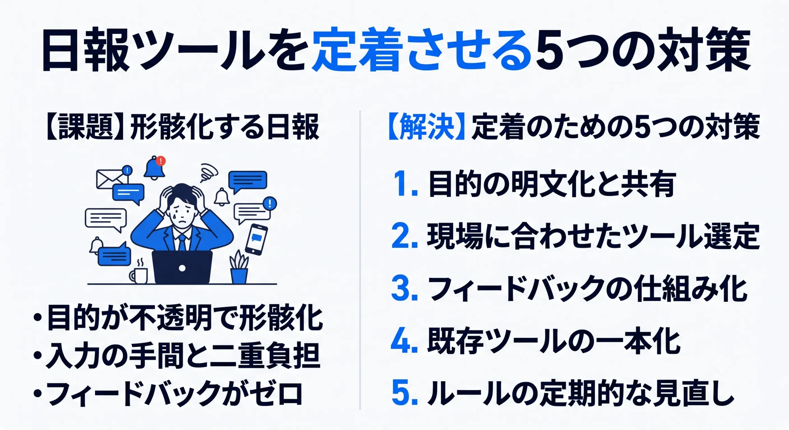 日報ツールを定着させる対策