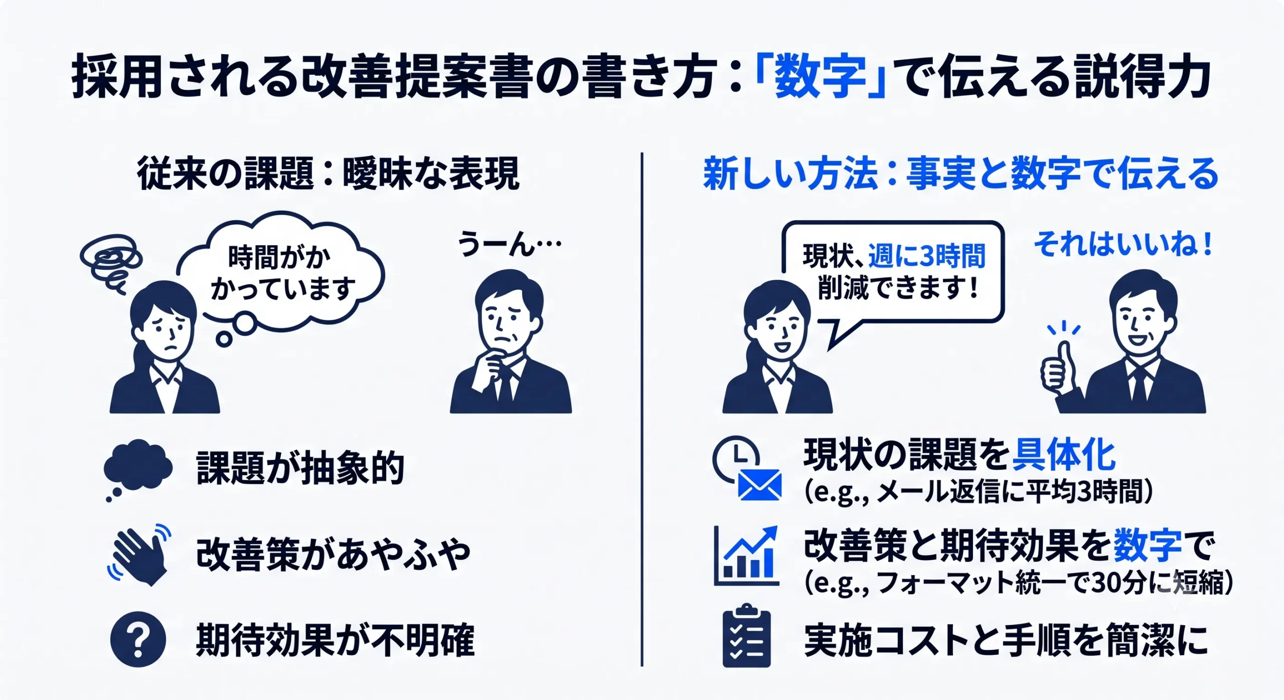 採用されやすい改善提案書の書き方